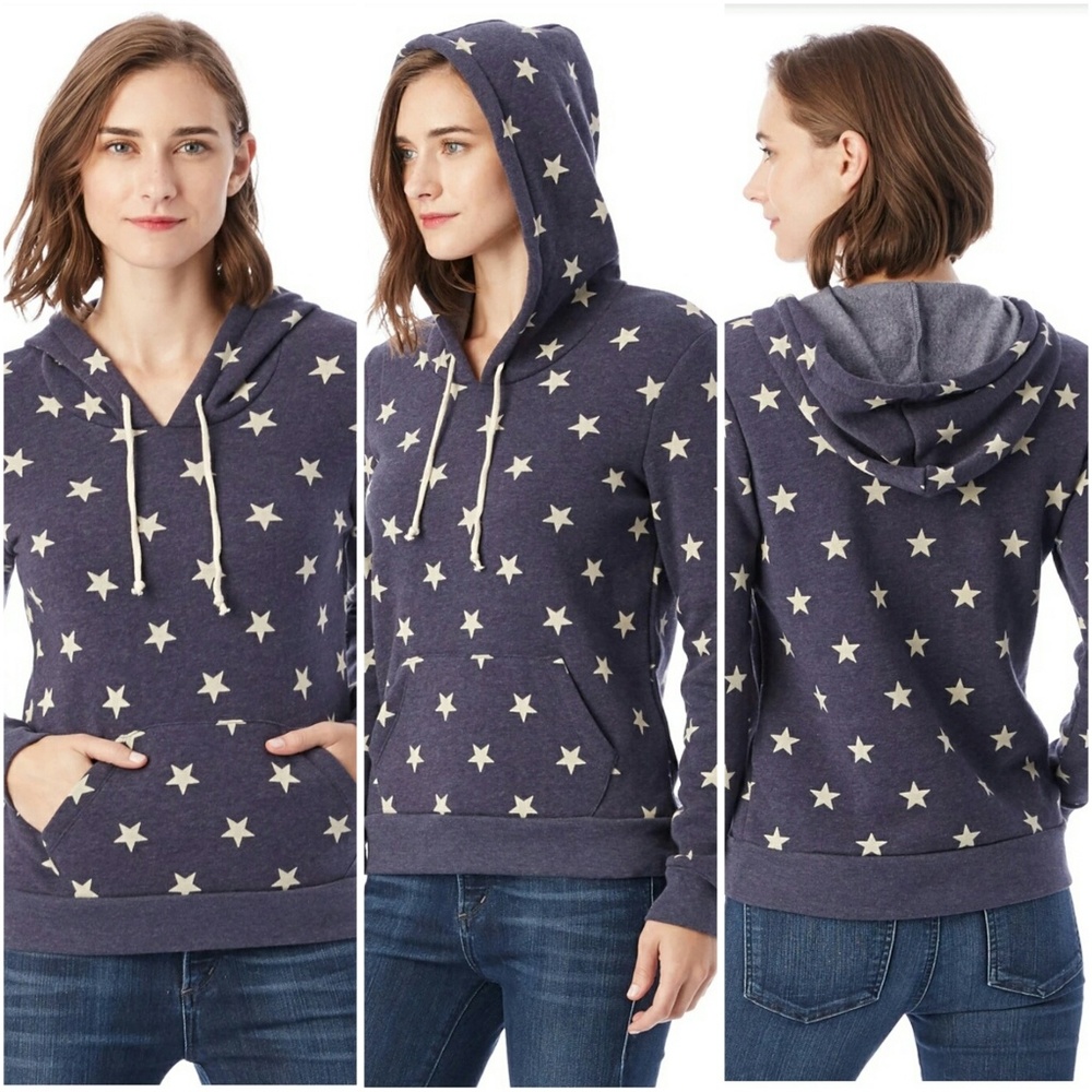 Women's Ultra Comfy Eco Fleece Stars Hoodie